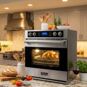 Modern Viking oven in a stylish kitchen, highlighting quality and performance