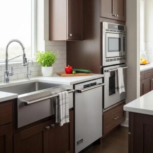 Viking dishwasher in a modern kitchen highlighting its design and functionality