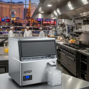 Viking ice maker in a busy Las Vegas restaurant kitchen