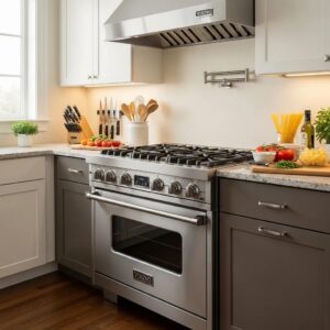 Viking oven in a modern kitchen, highlighting quality and performance